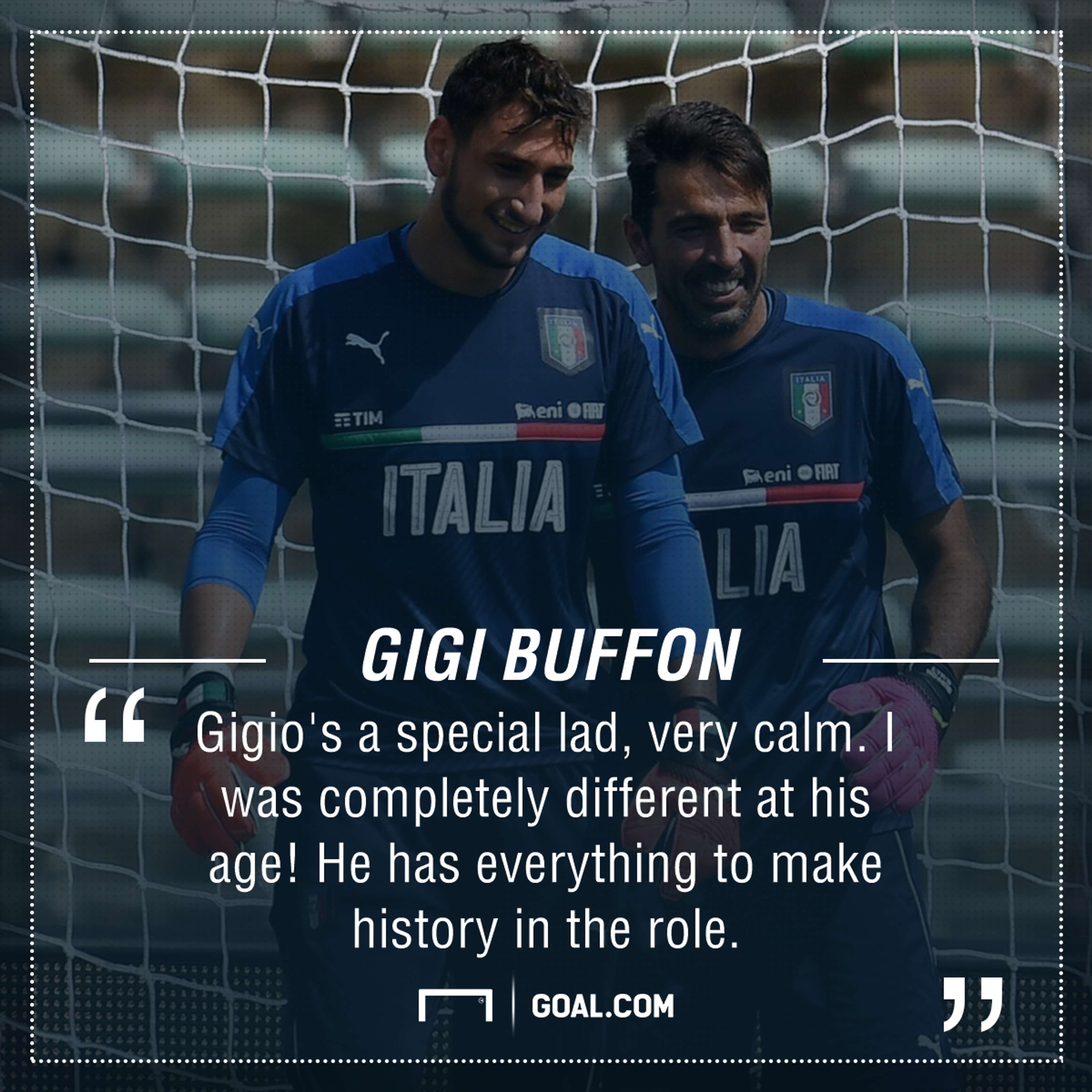 Gianluigi Donnarumma Gigi Buffon PS