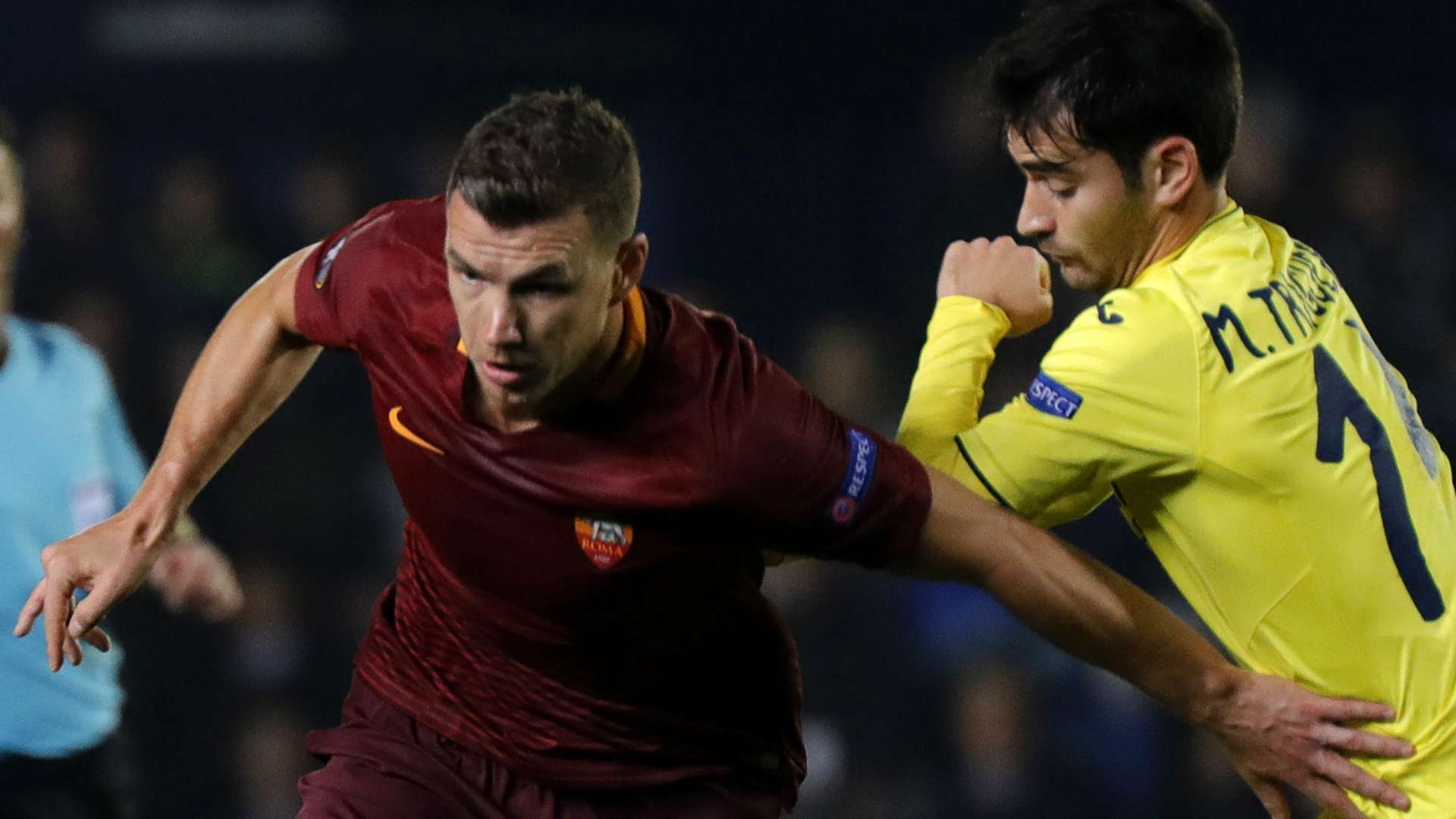 Edin Dzeko Manu Trigueros Villarreal Roma Europa League 16022017
