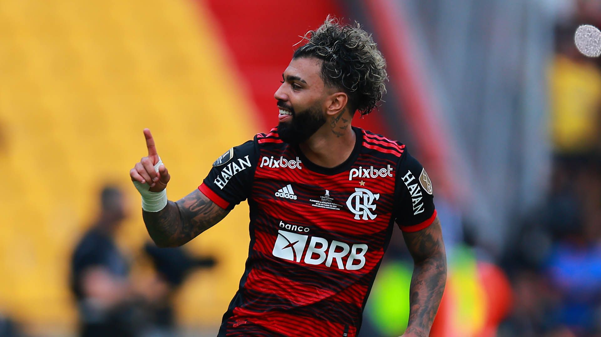 Gabigol, Flamengo x Athletico final Libertadores 29102022