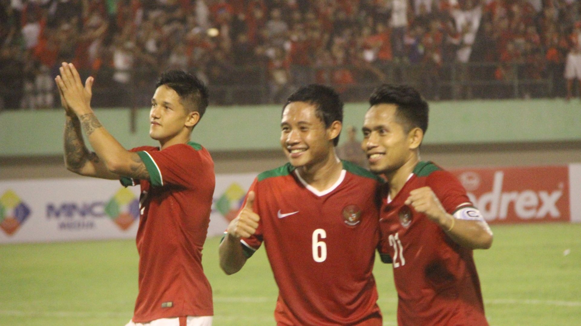 Irfan Bachdim, Evan Dimas, Andik Vermansah - Indonesia vs Malaysia - Friendly Match - 6 September 2016