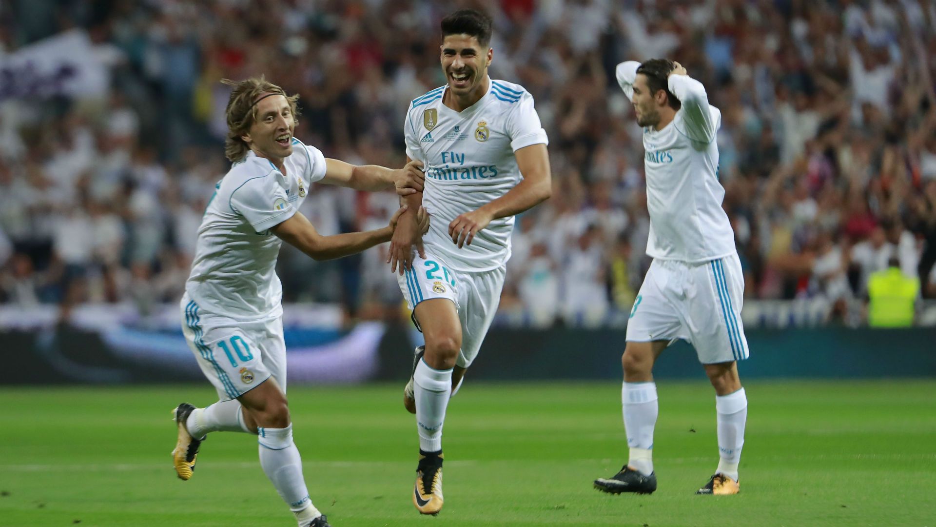 real barcelona - modric asensio kovacic - spain supercup - 2017