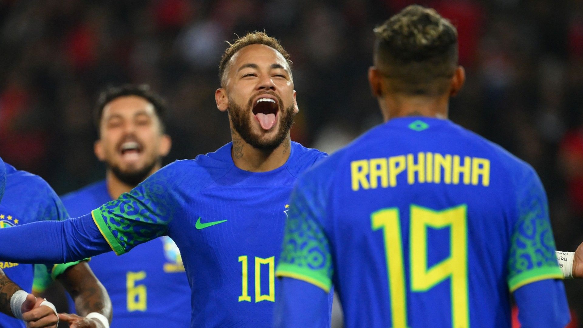 Neymar Raphinha Brazil Tunisia 27 09 2022