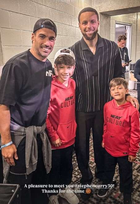 Luis Suarez Steph Curry 2025