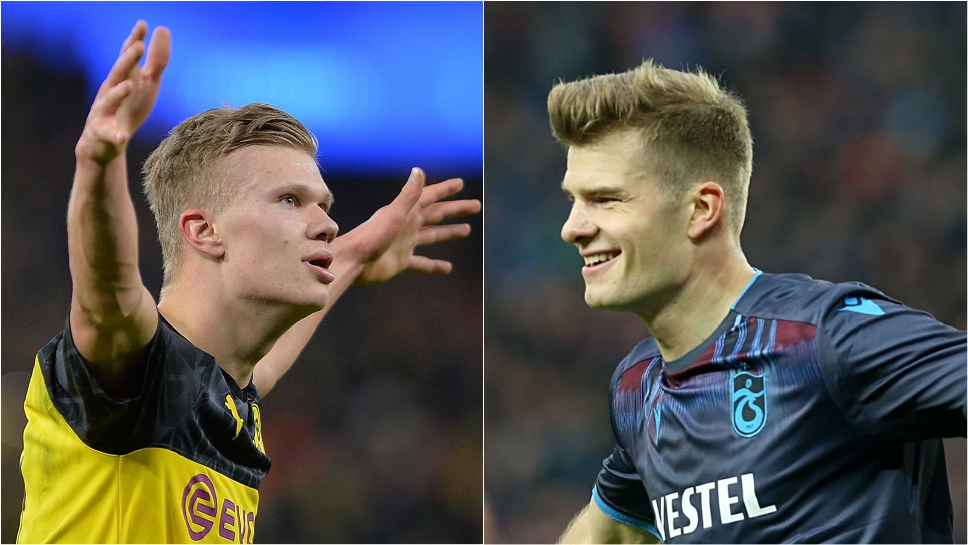 Erling Haaland Alexander Sorloth Dortmund Trabzonspor