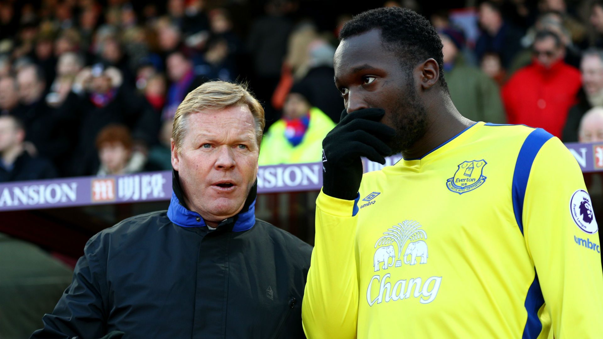 Ronald Koeman and Romelu Lukaku