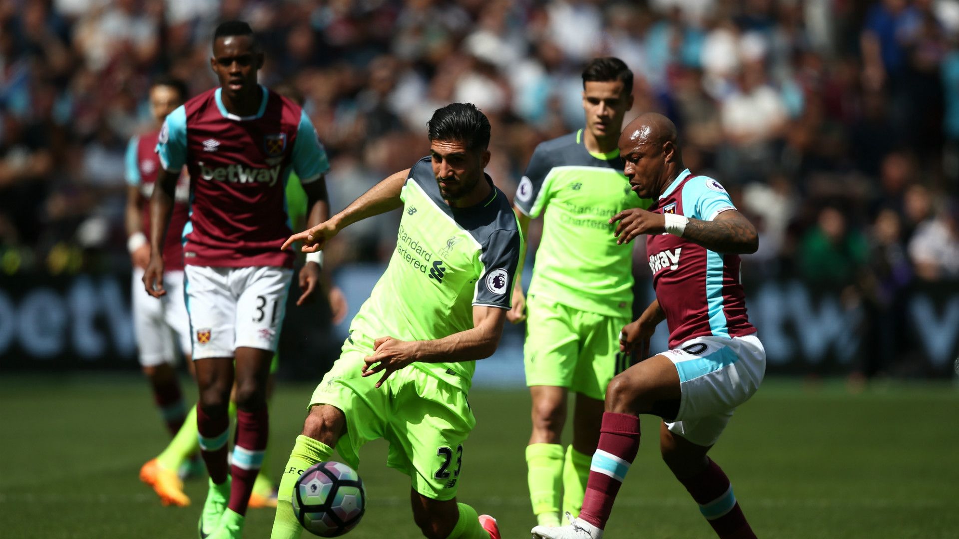 Emre Can West Ham Liverpool Premier League