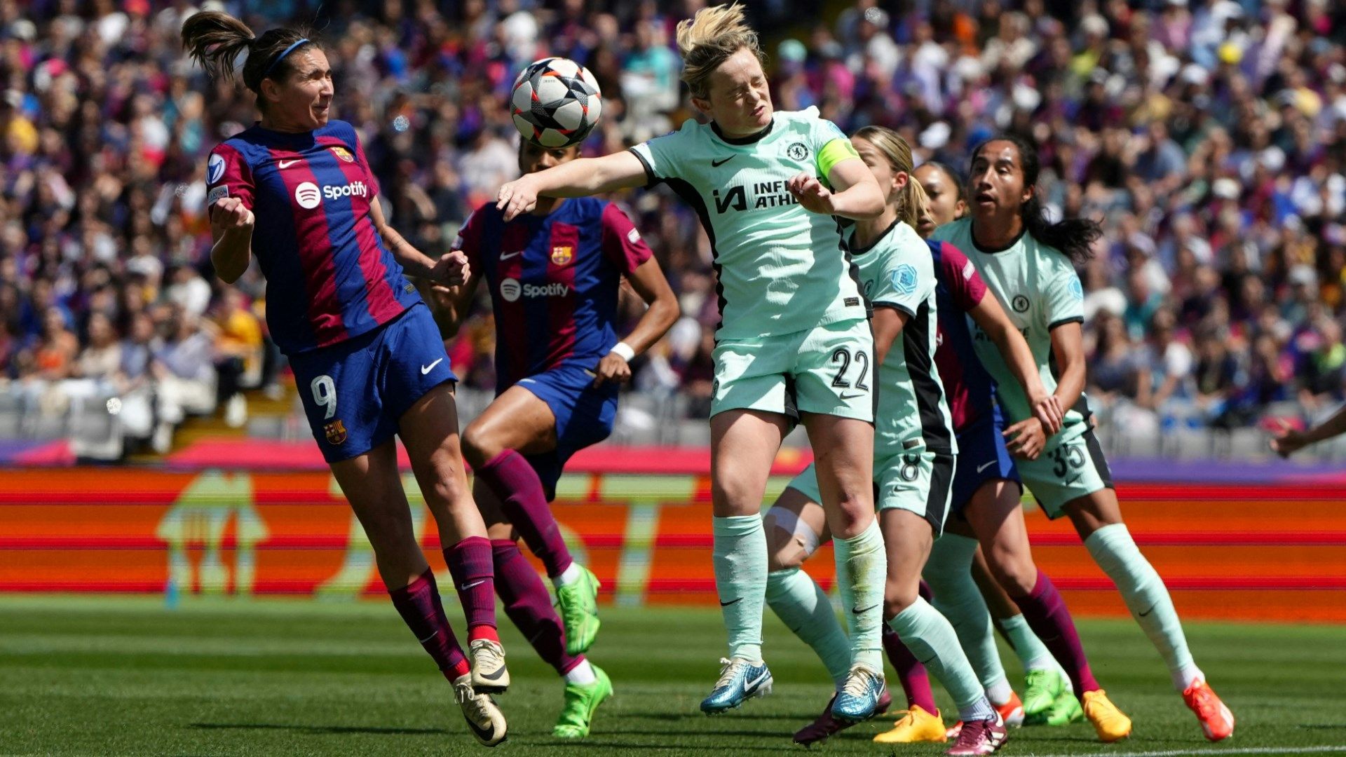 Erin Cuthbert & Mariona Caldentey Barcelona vs Chelsea women 2023-24