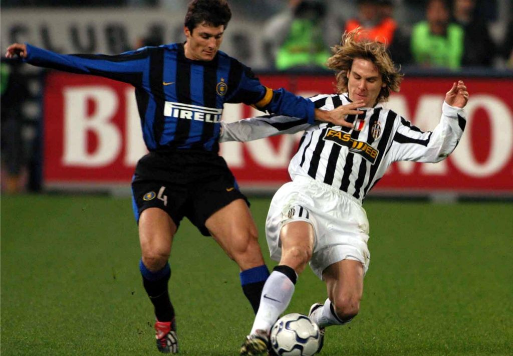 Javier Zanetti Pavel Nedved Juventus Inter 2003