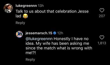 Marsch Instagram Comment