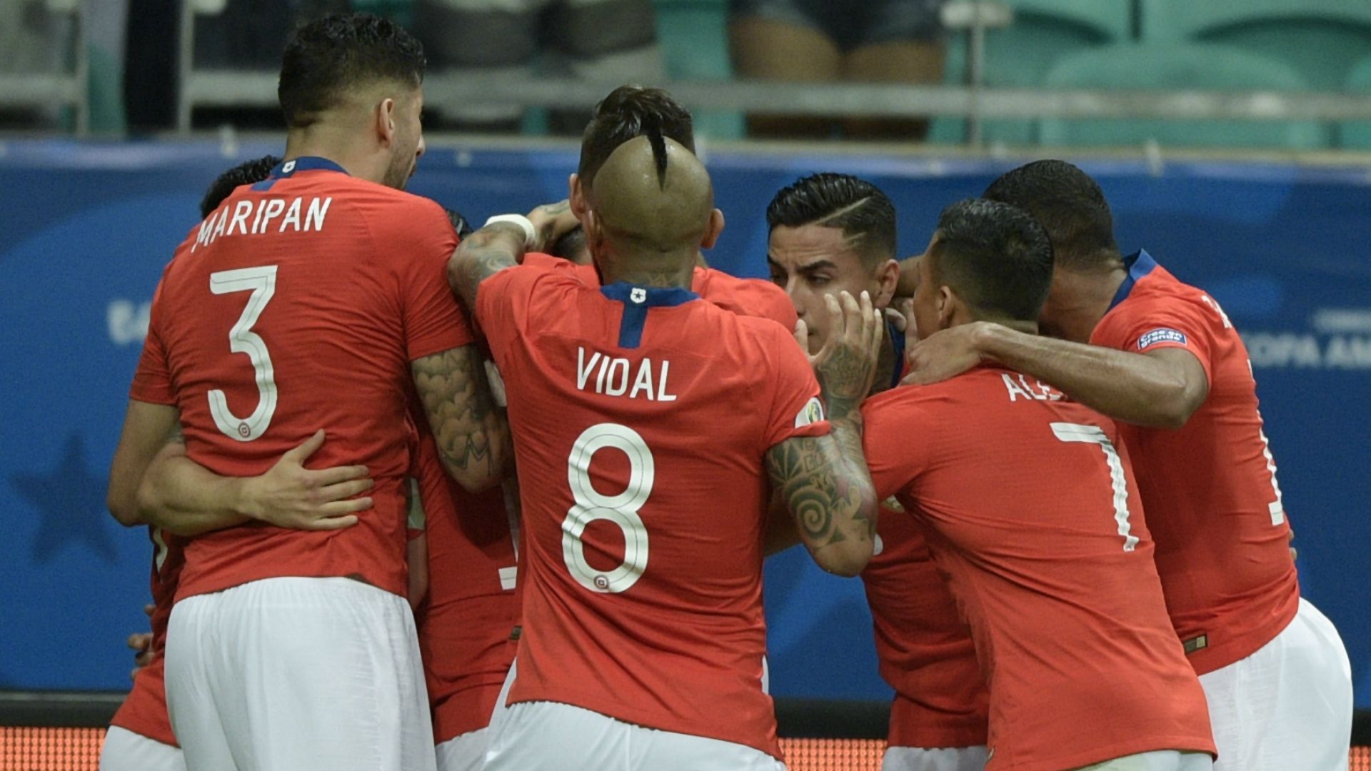 festejo Chile Ecuador Copa America 21062019