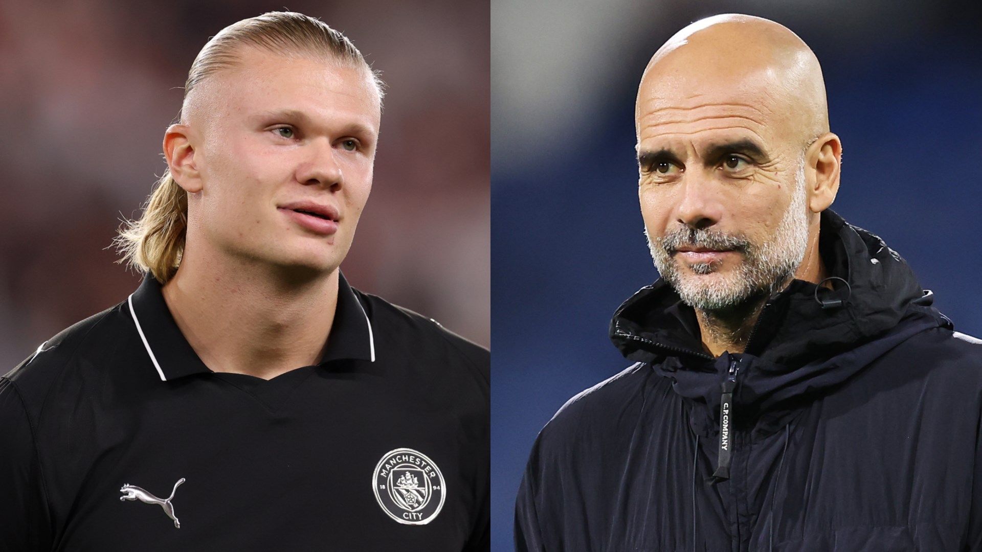 Erling Haaland Pep Guardiola Man City