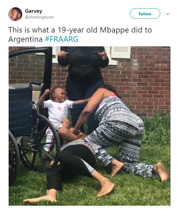 Reactions Mbappe France Argentina