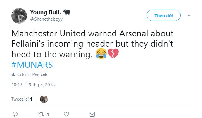 Fellaini's goal reaction