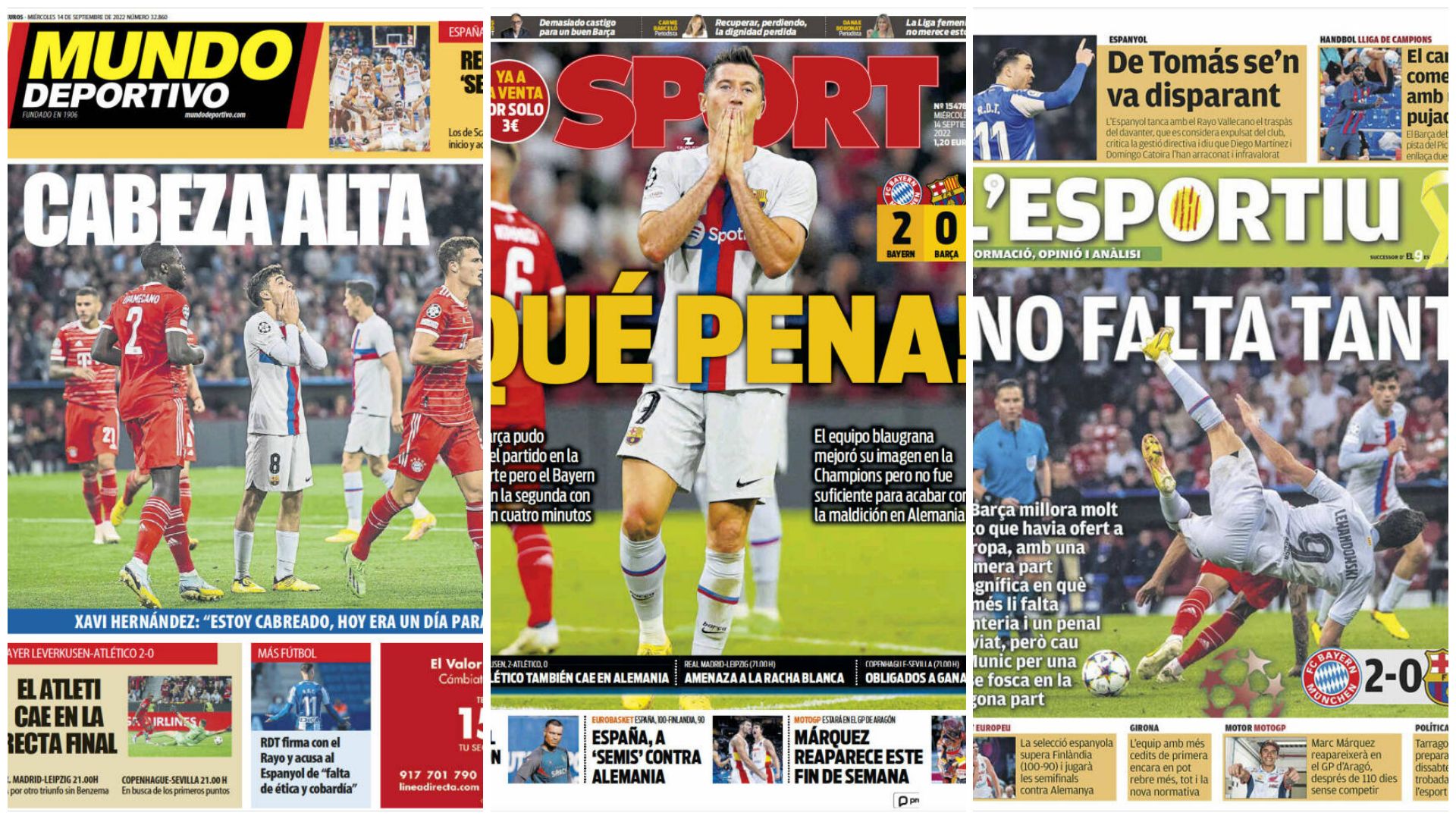 Portadas 14 septiembre