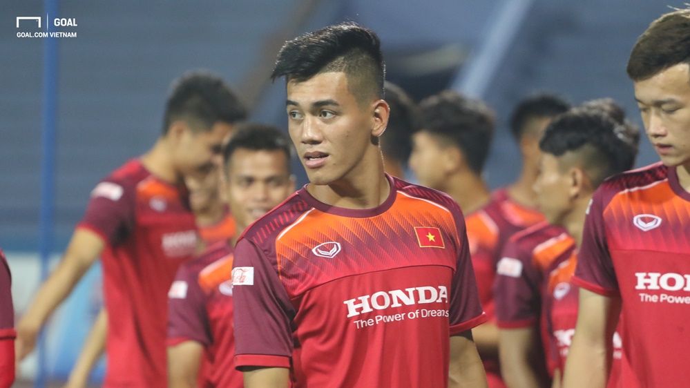 Nguyen Tien Linh U23 Vietnam Training Session at Viet Tri Stadium