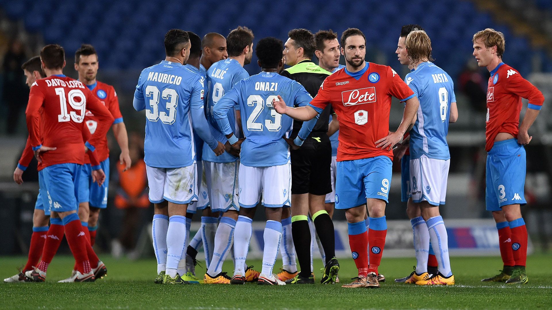 Irrati Lazio Napoli Serie A