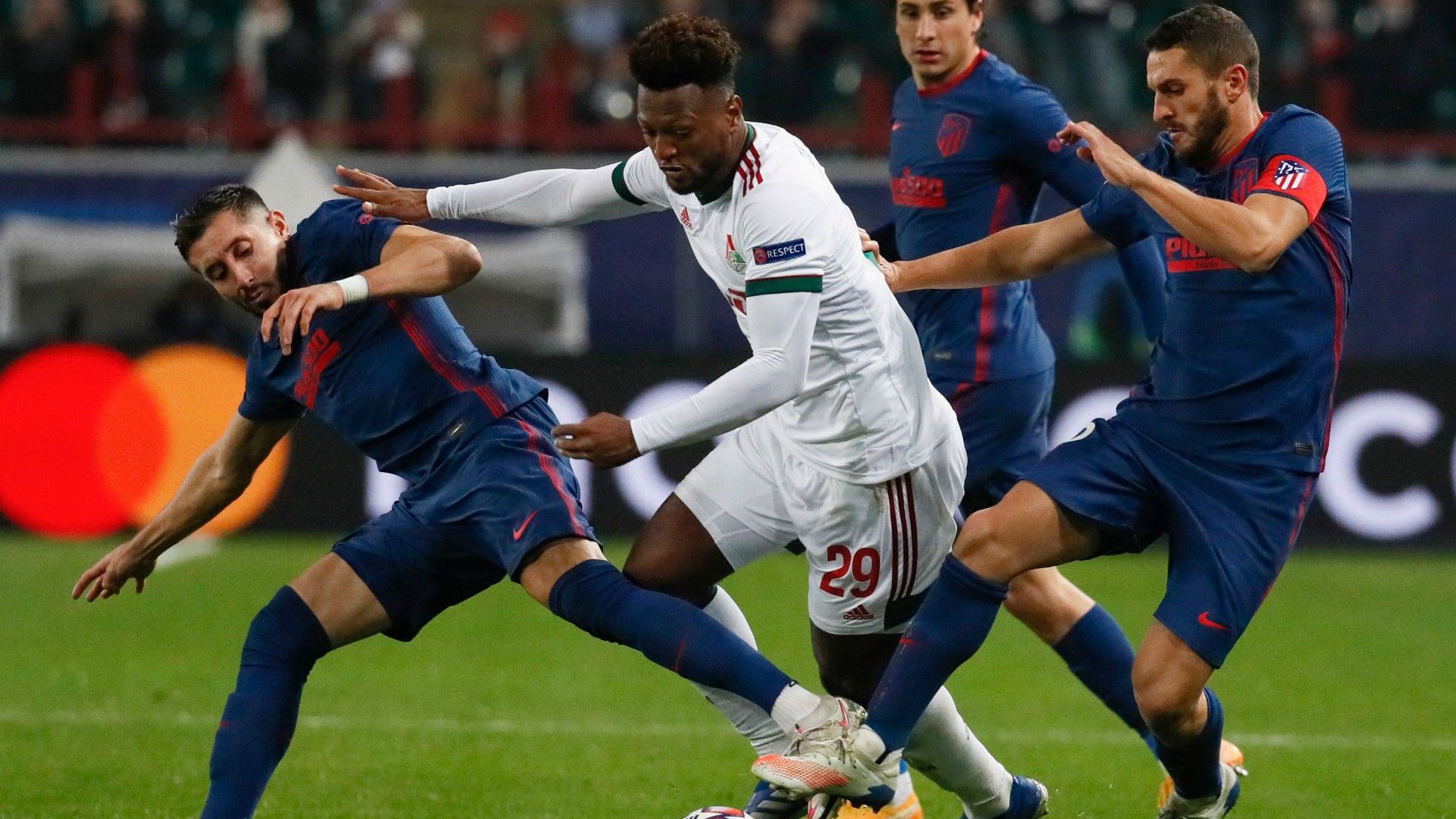 Héctor Herrera Koke Lokomotiv Atlético de Madrid