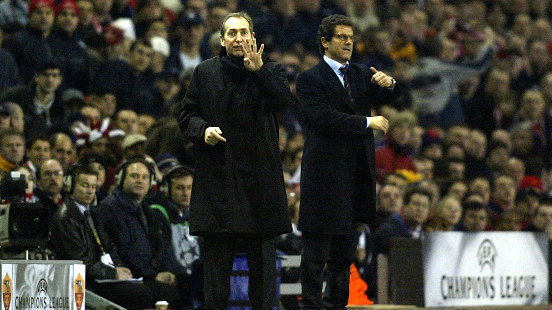 Gerard Houllier and Fabio Capello