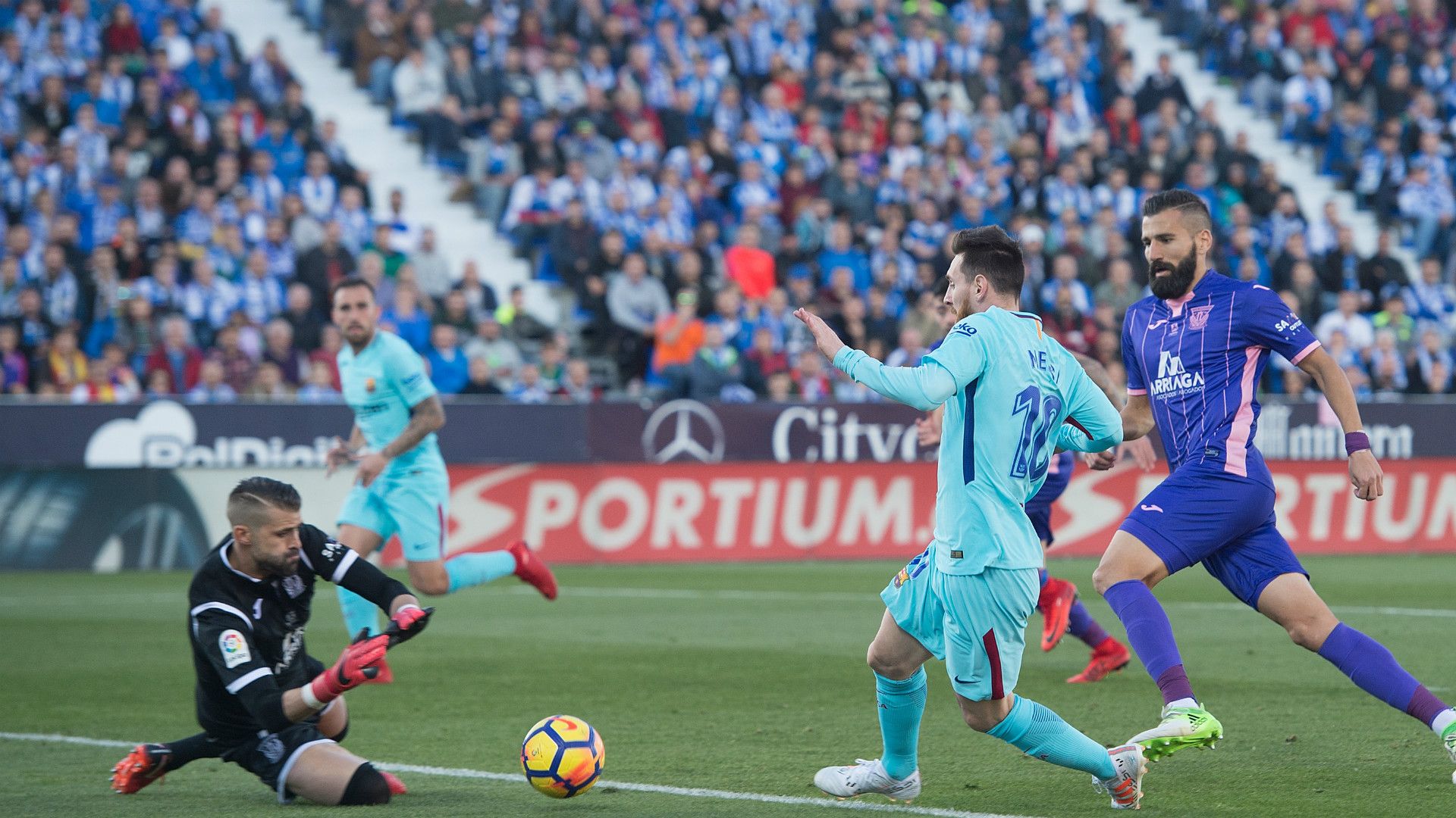 Lionel Messi Leganes Barcelona LaLiga