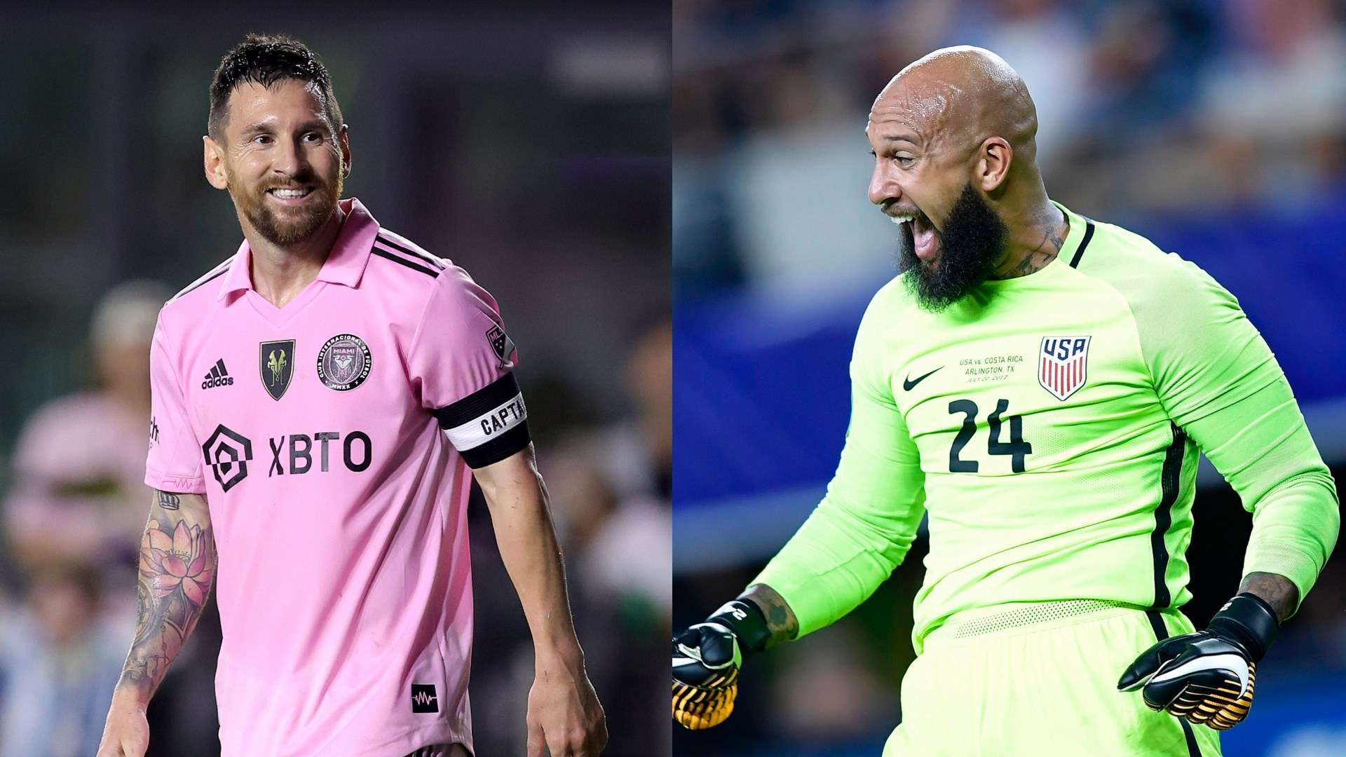 Tim Howard Lionel Messi
