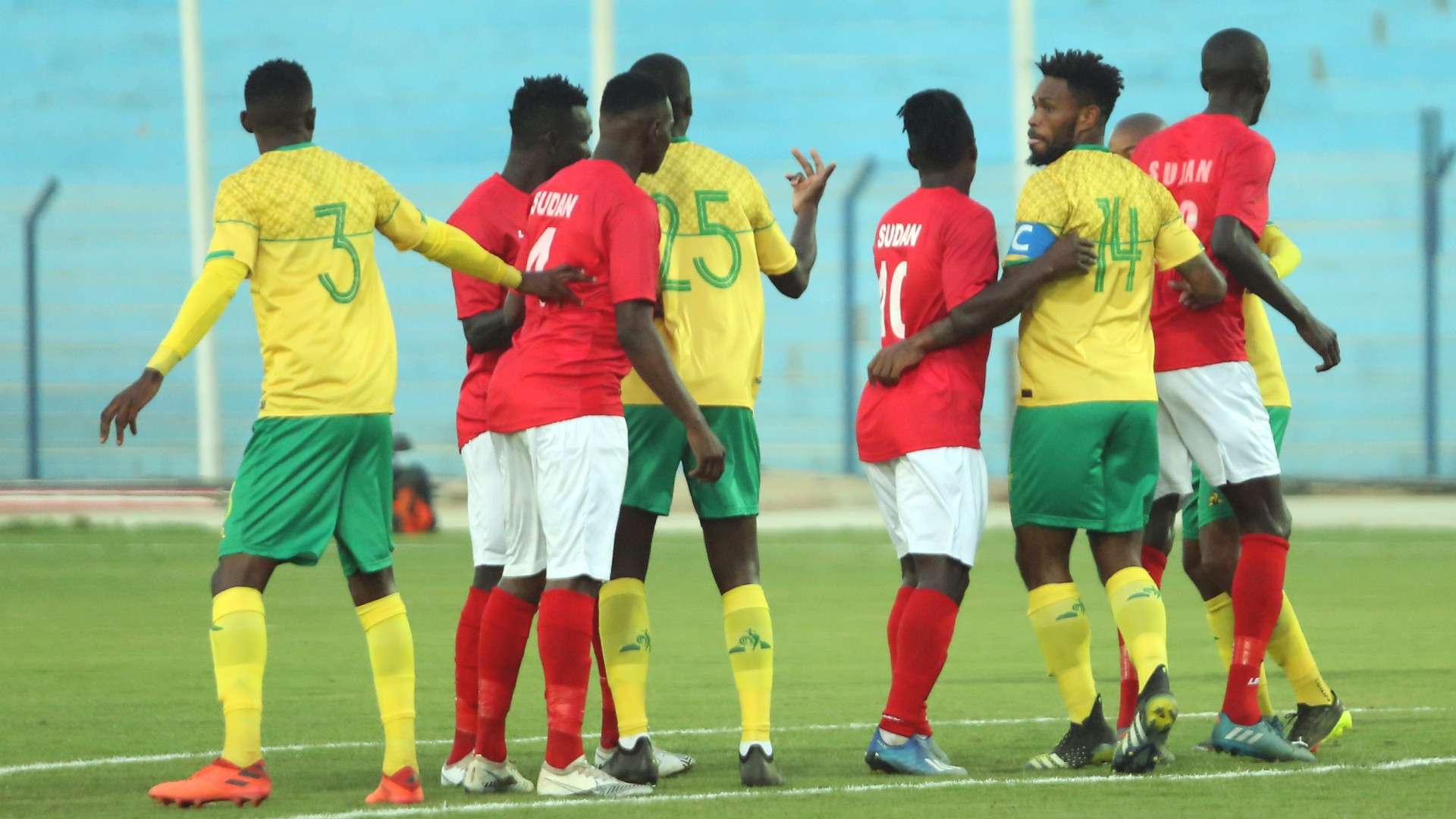 Bafana vs Sudan Hlatshwayo Xulu Maela
