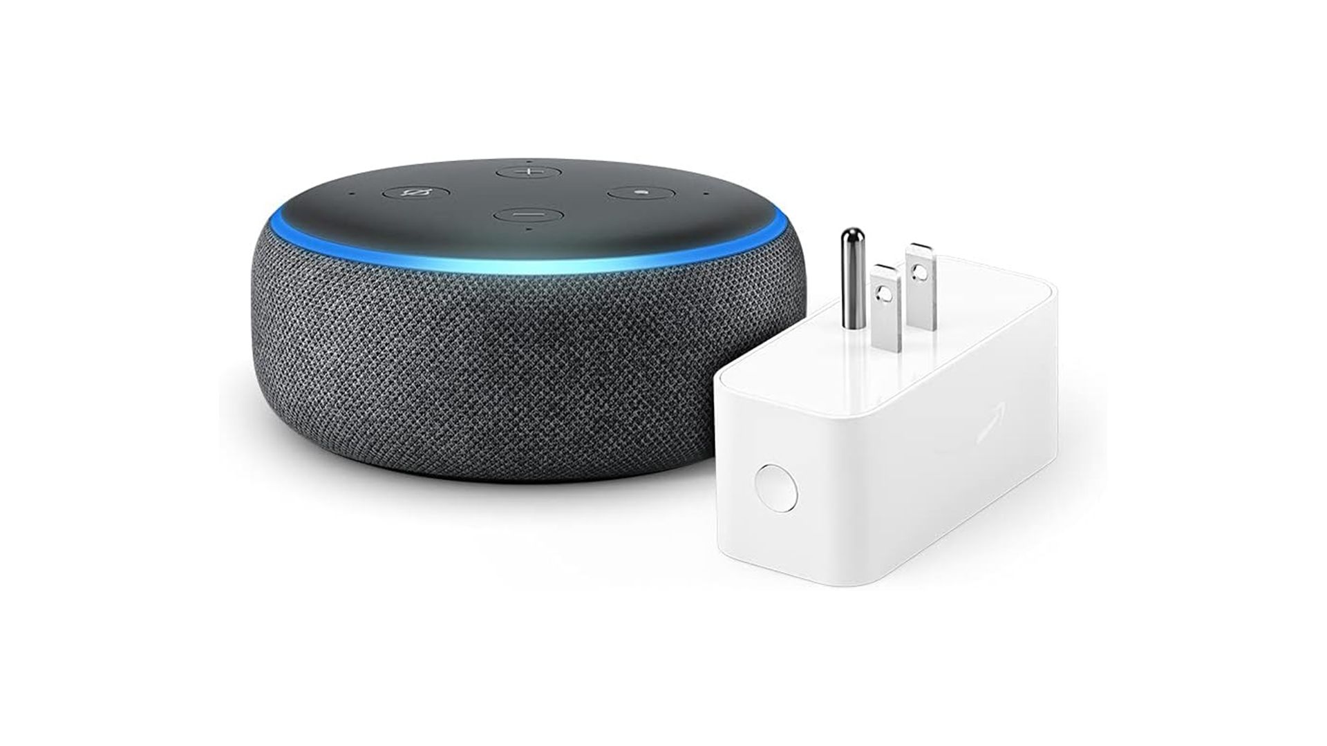 Echo Dot (3rd Gen) bundle with Amazon Smart Plug - Charcoal