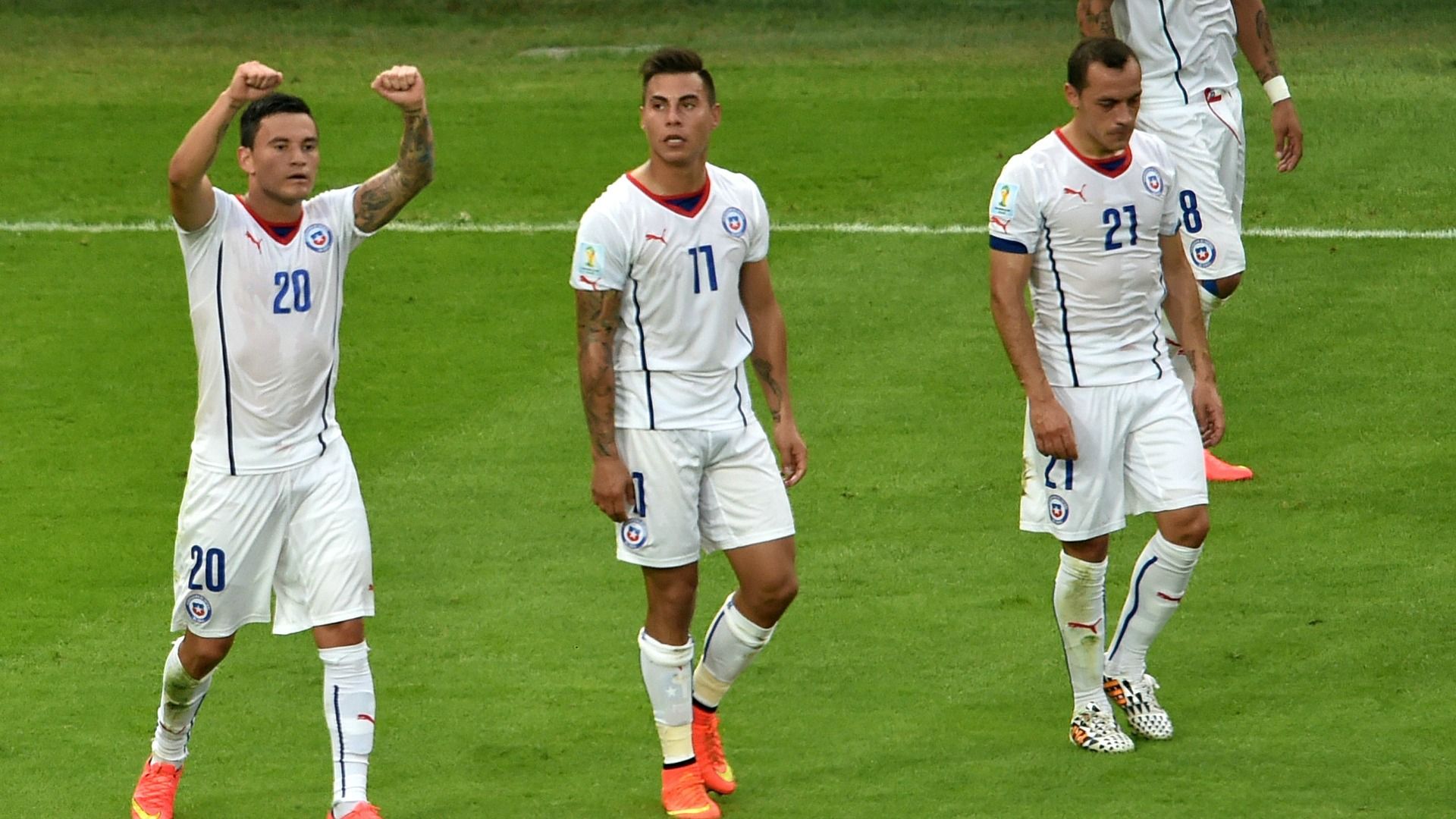 Charles Aránguiz, Eduardo Vargas, Marcelo Díaz