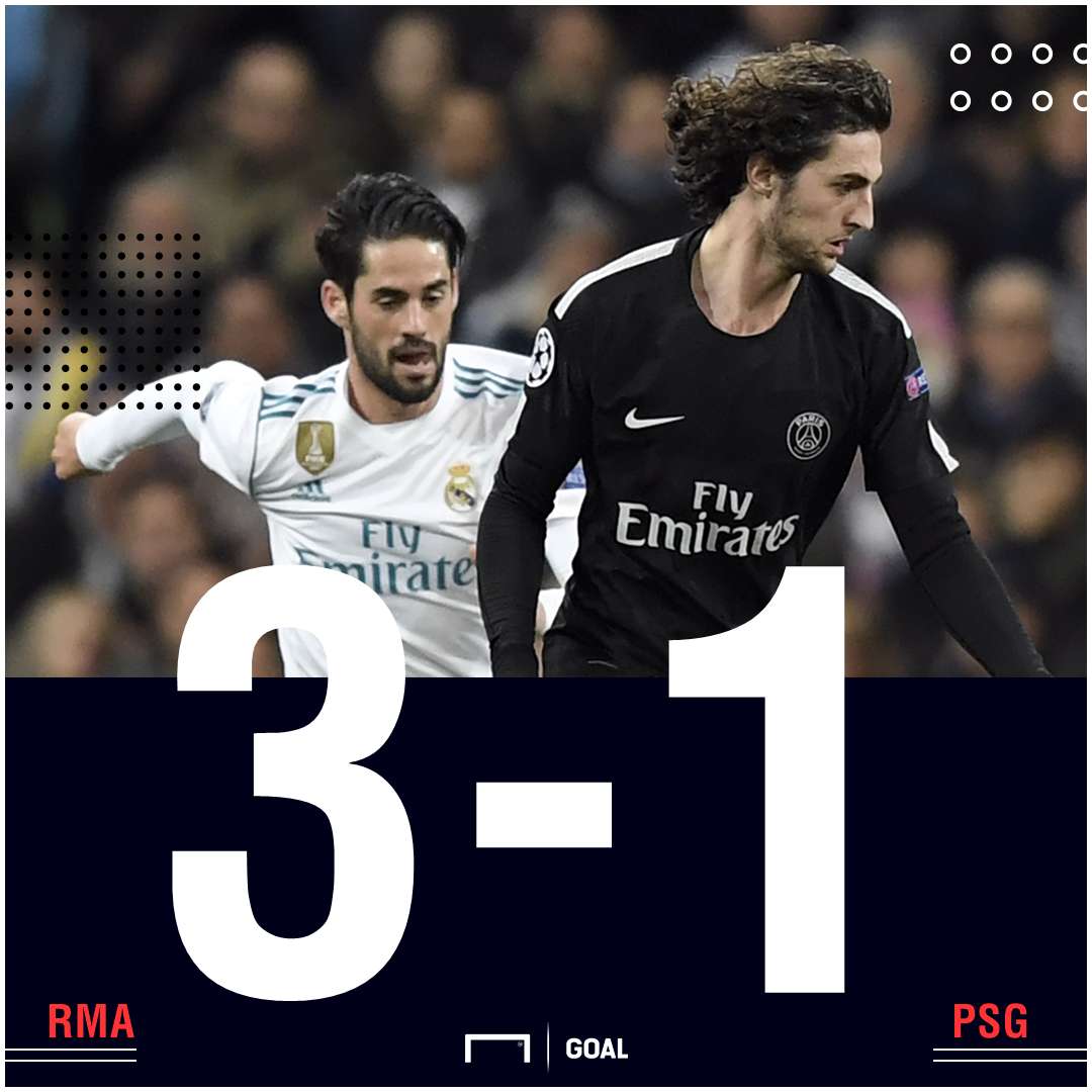 Real Madrid PSG score