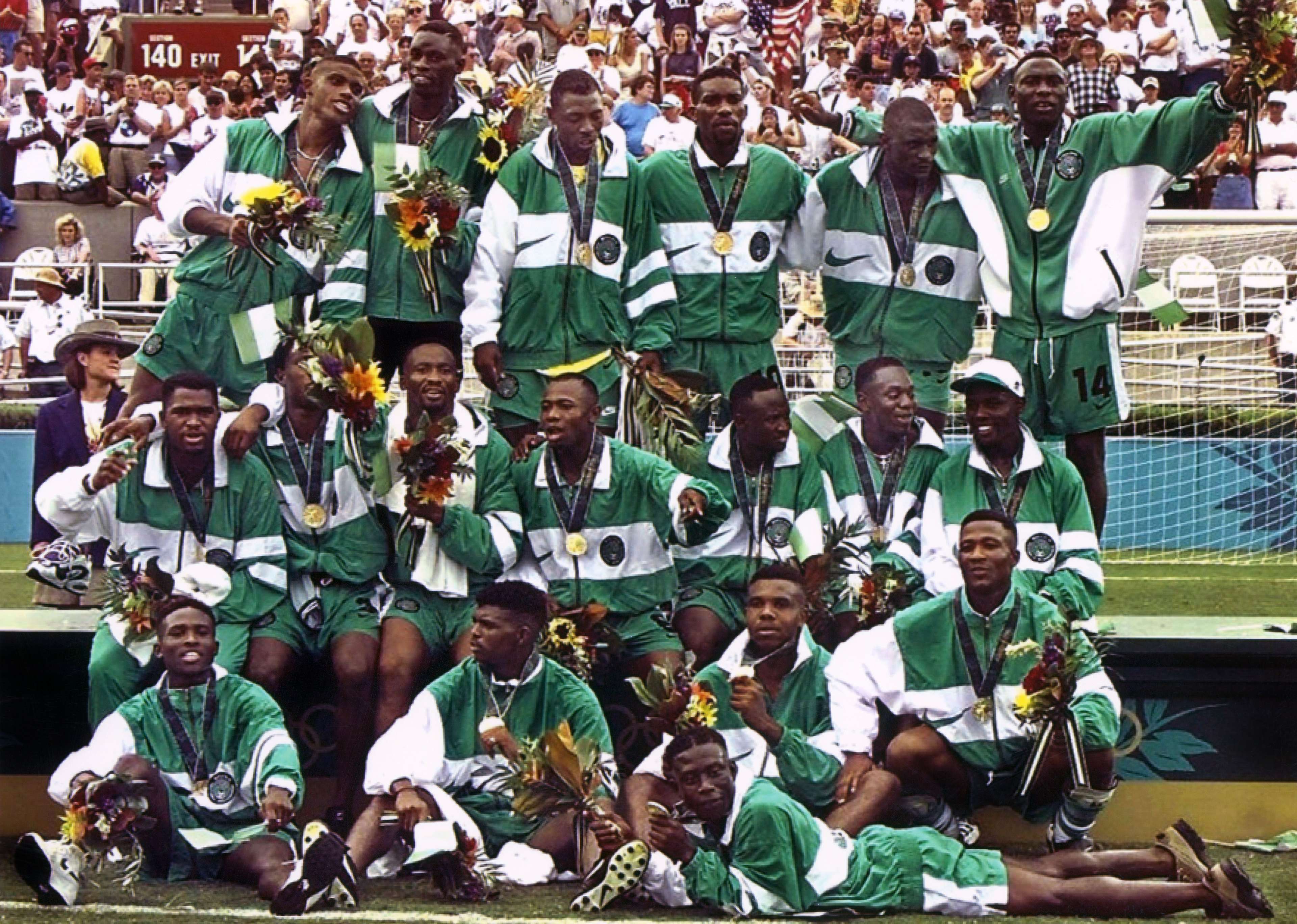 Nigeria win Olympic gold in 1996