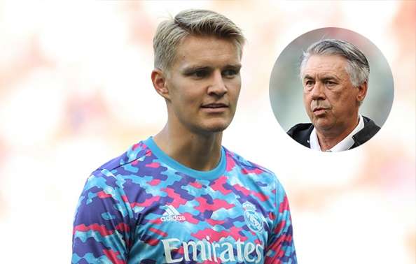 Martin Odegaard; Carlo Ancelotti Real Madrid