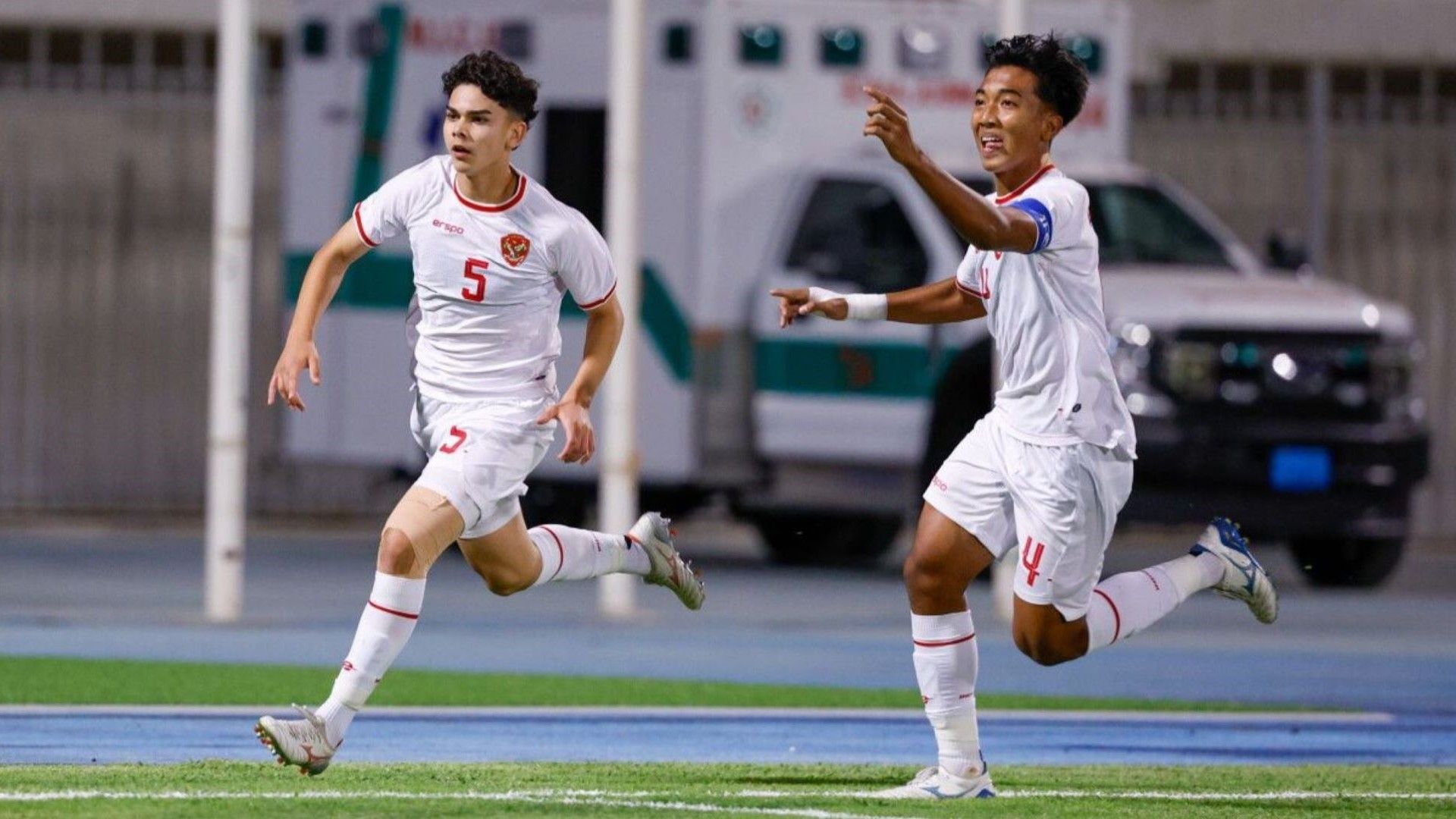 Selebrasi Mathew Baker - Timnas Indonesia U-17 vs Kuwait U-17 23102024