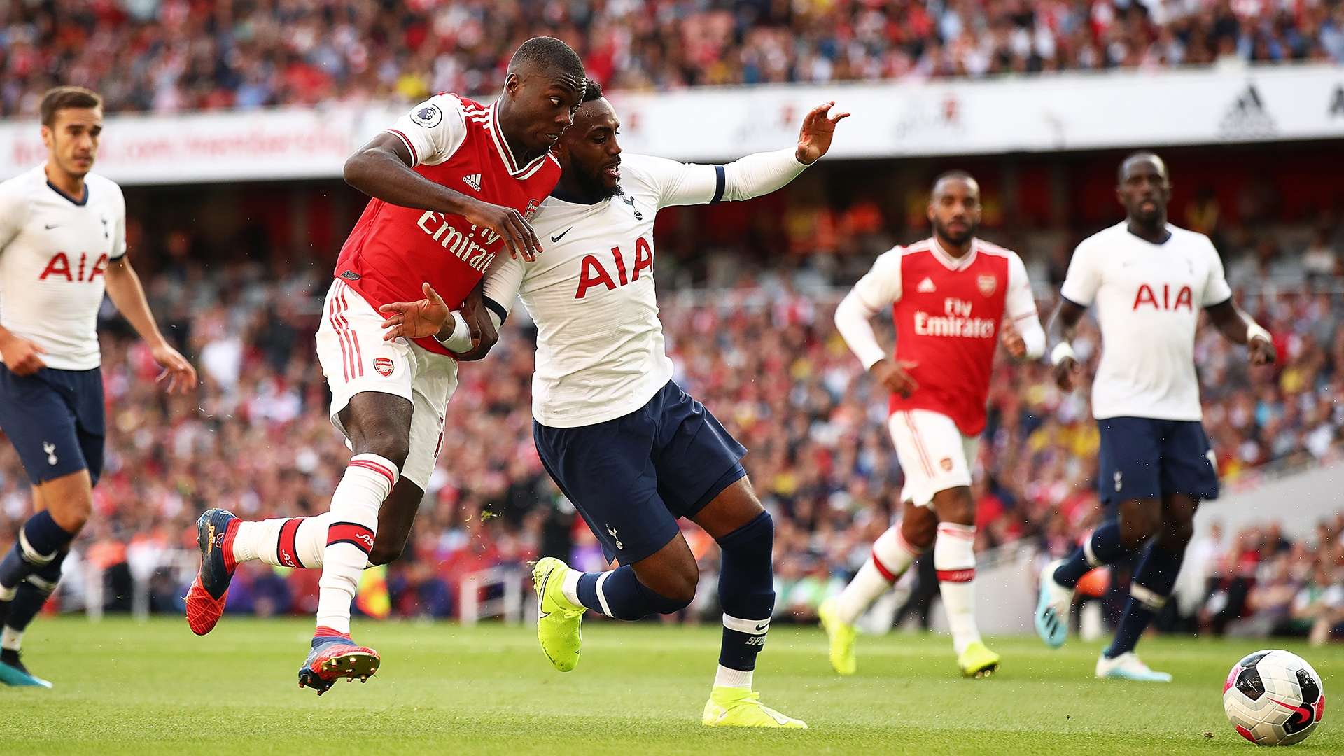 Nicolas Pepe Danny Rose Arsenal Tottenham