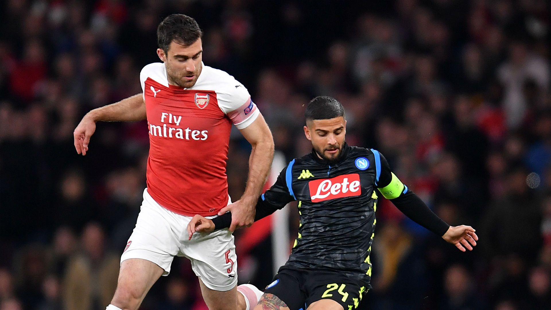 Sokratis Lorenzo Insigne Arsenal Napoli