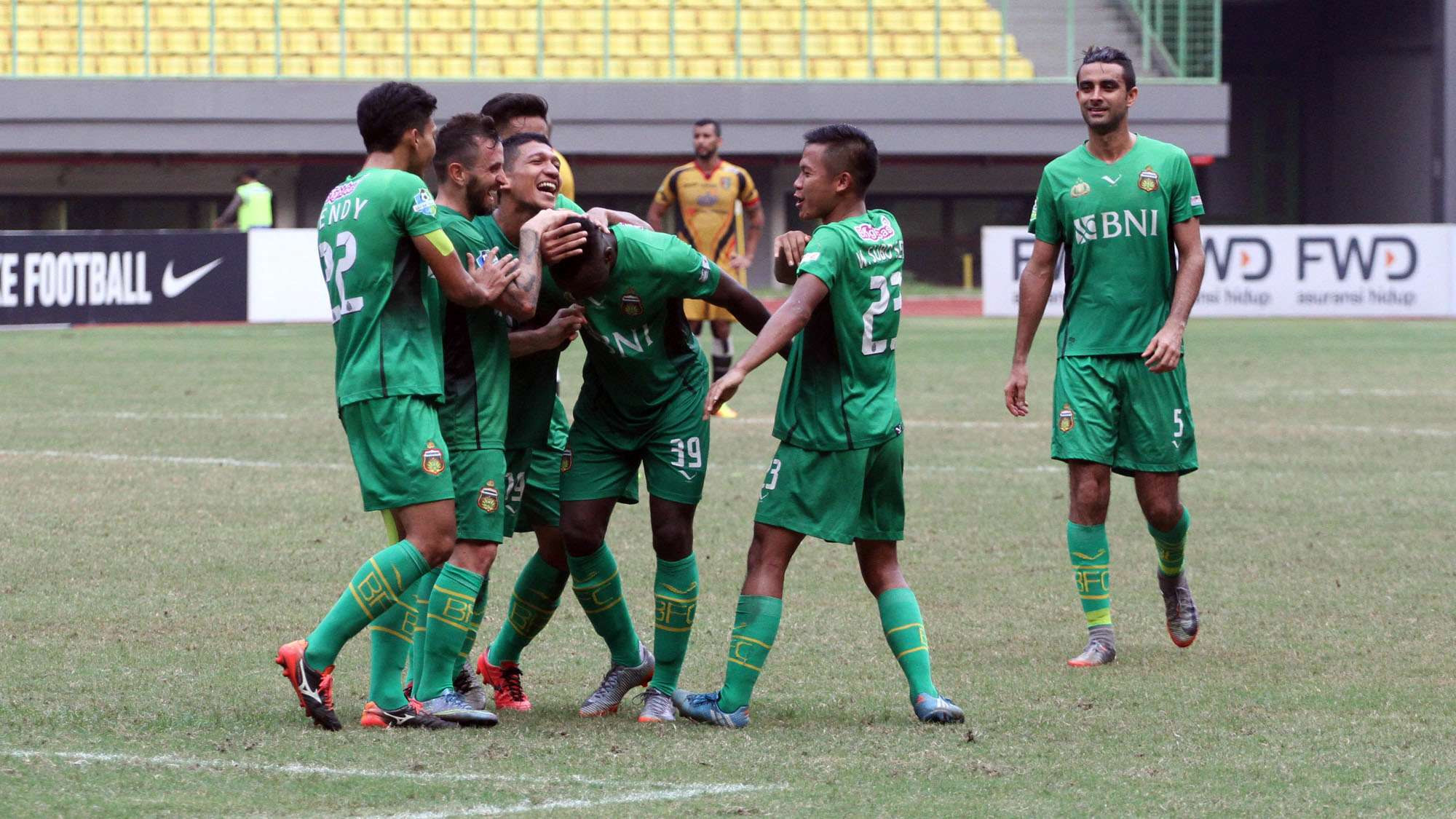Selebrasi Bhayangkara FC - Guy Junior