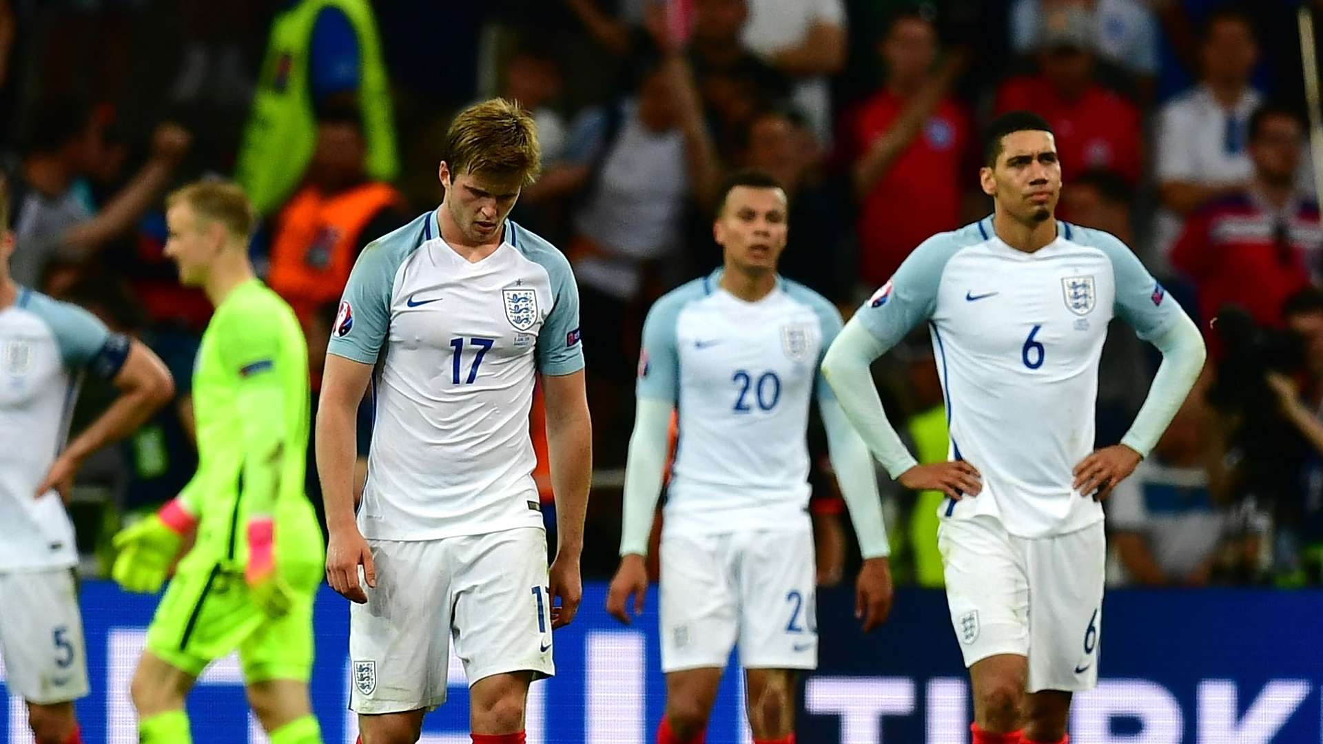 England deflated after Russia goal