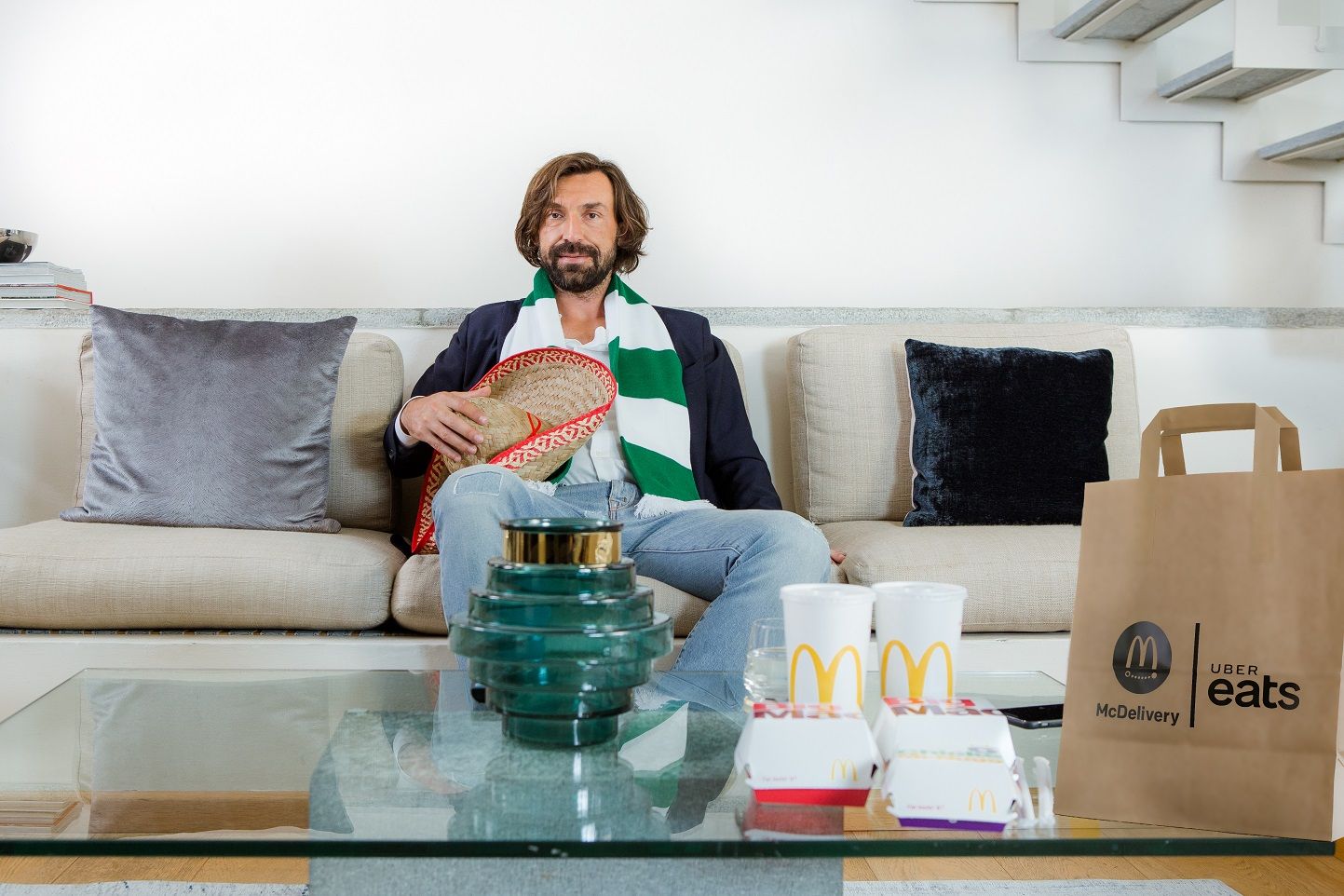 Andrea Pirlo Mexico Uber Eats