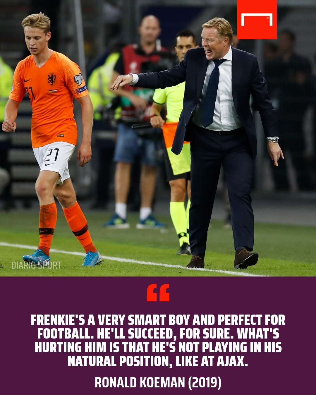 Frenkie de Jong Ronald Koeman Netherlands GFX