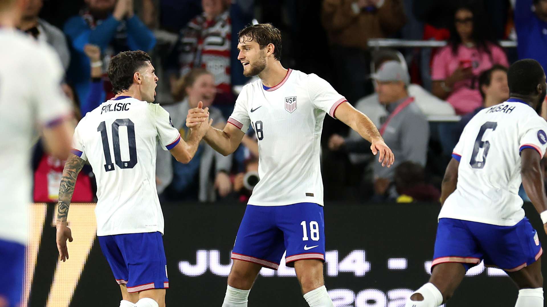 Pulisic Tessman USMNT