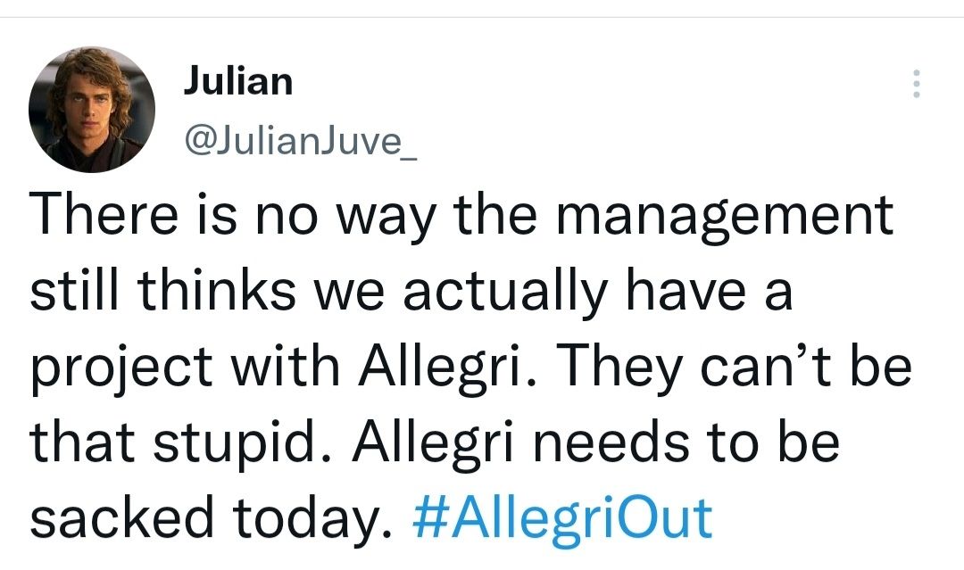 Juventus Allegri Twitter