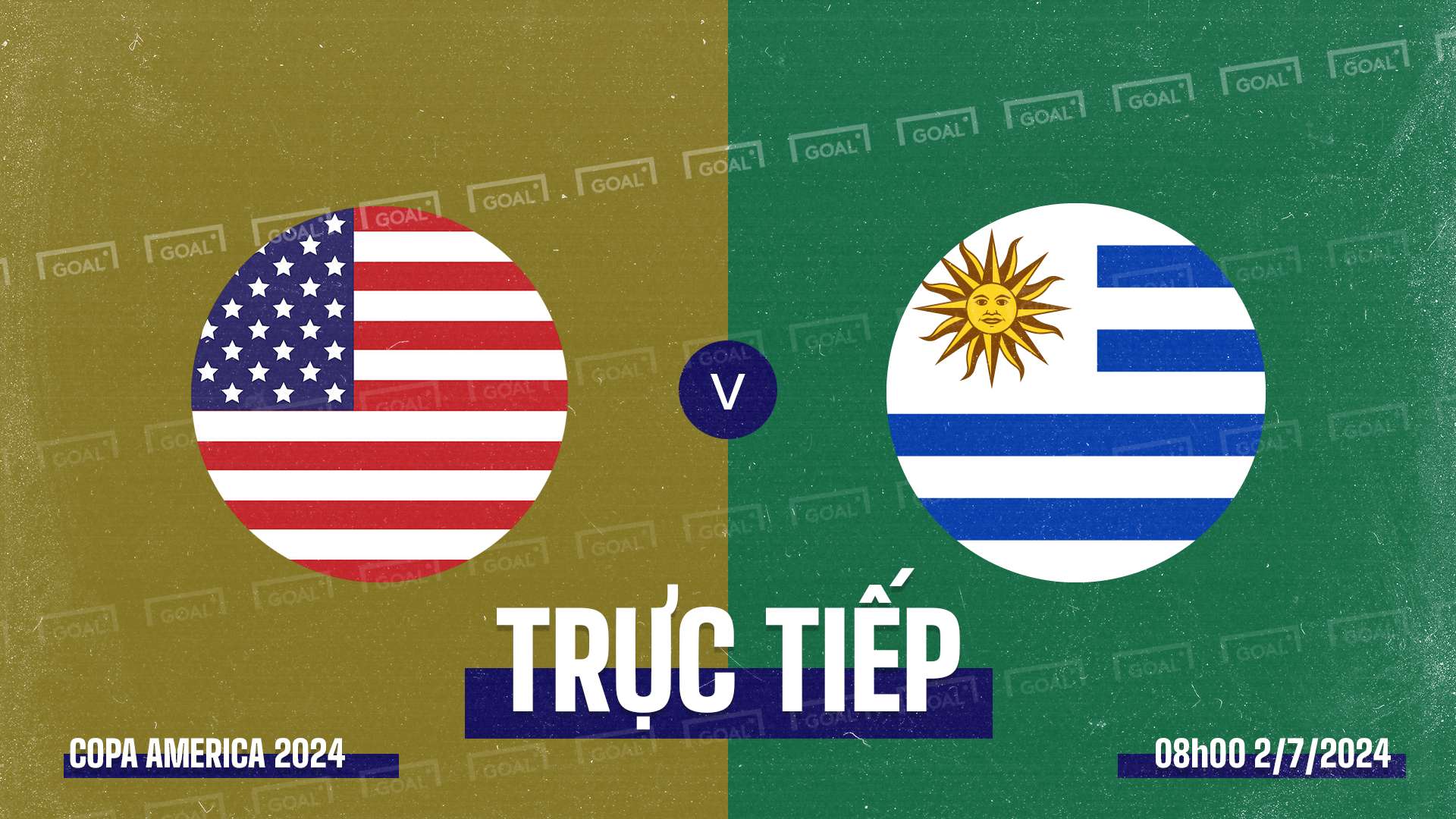 USA vs Uruguay Copa America 2024 GFX