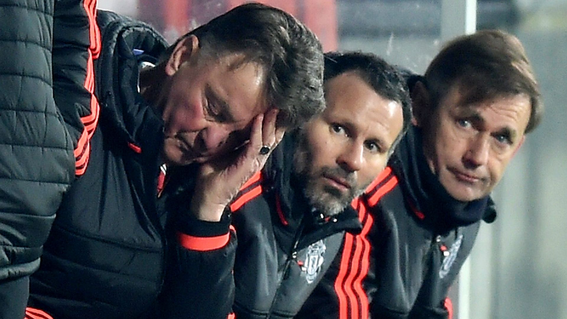 Louis van Gaal Ryan Giggs Manchester United