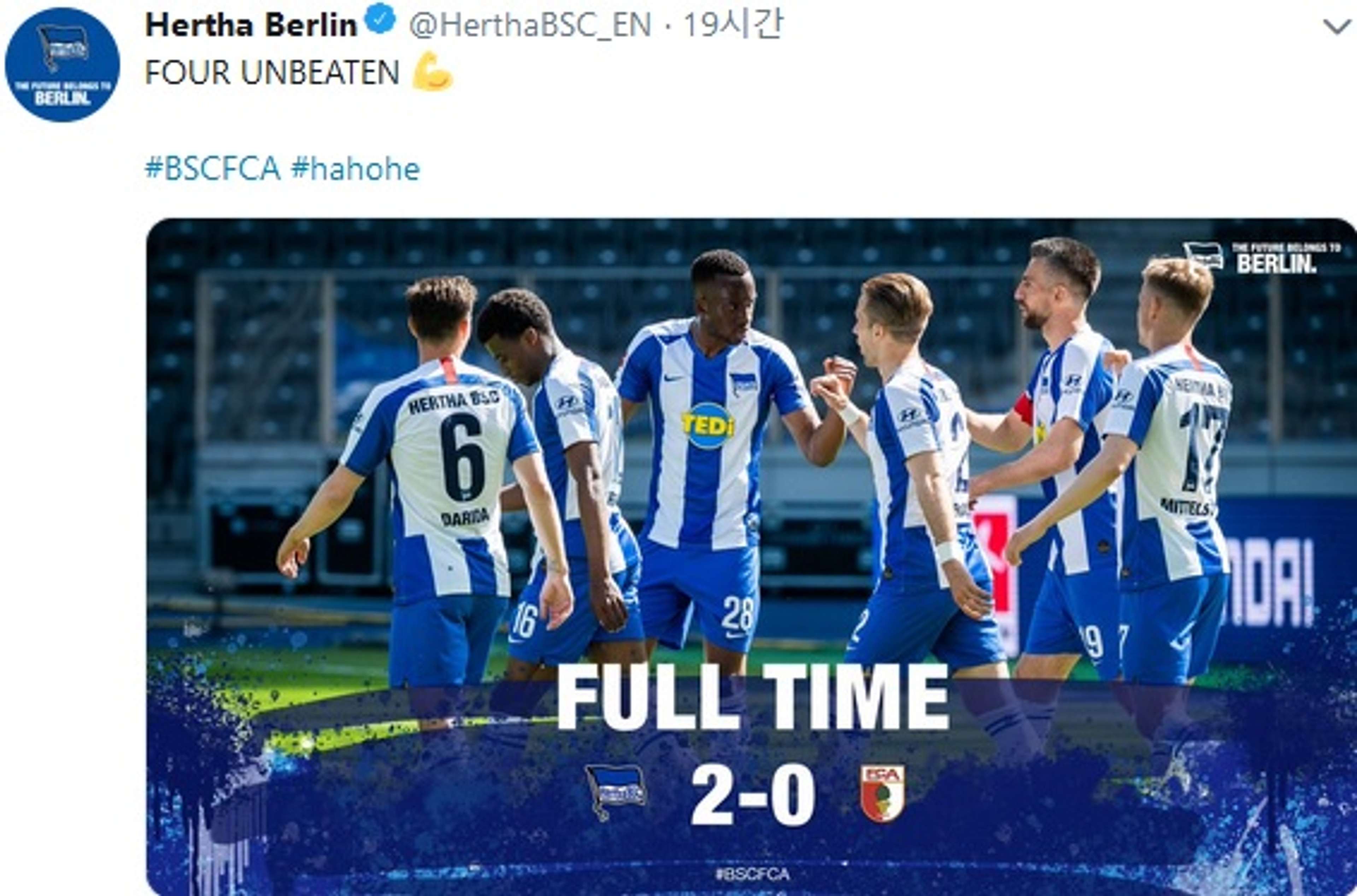 Hertha vs Augsburg Result