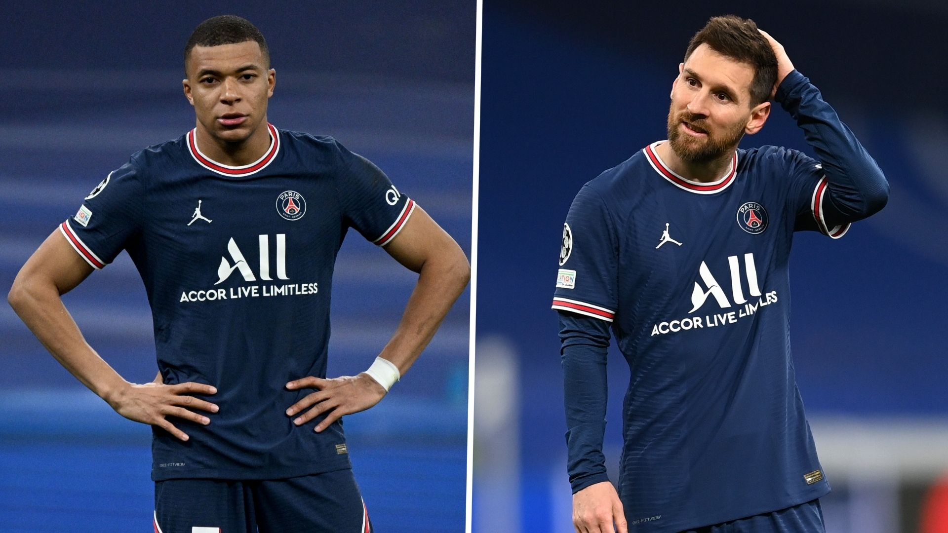 Kylian Mbappe Lionel Messi PSG GFX 