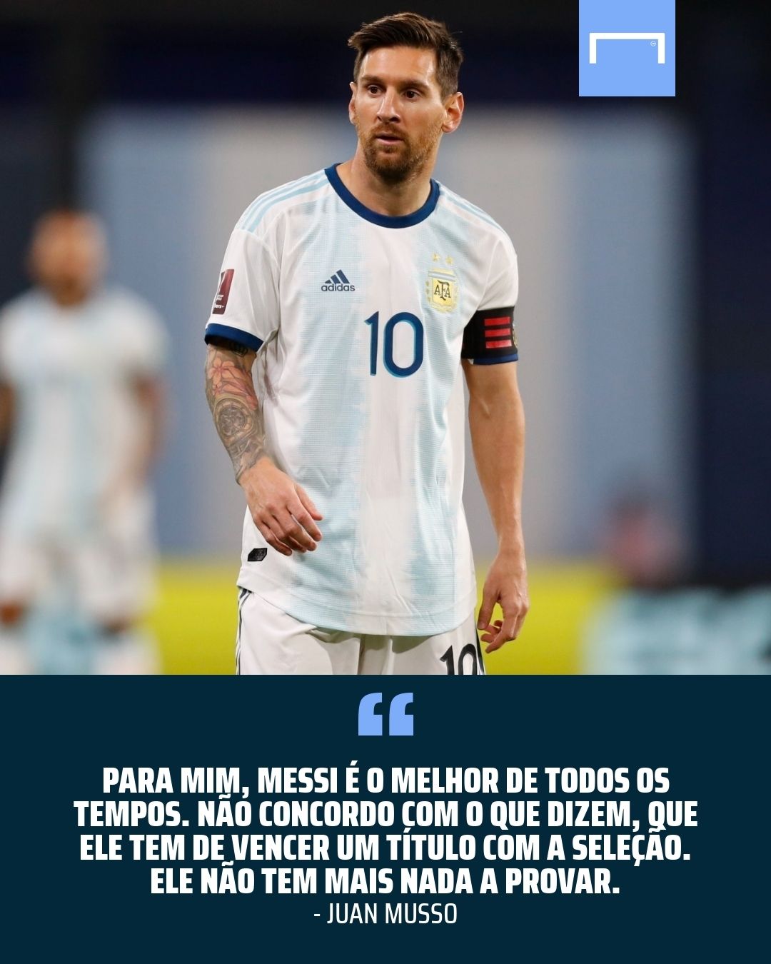 Juan Musso - Udinese - frase Messi