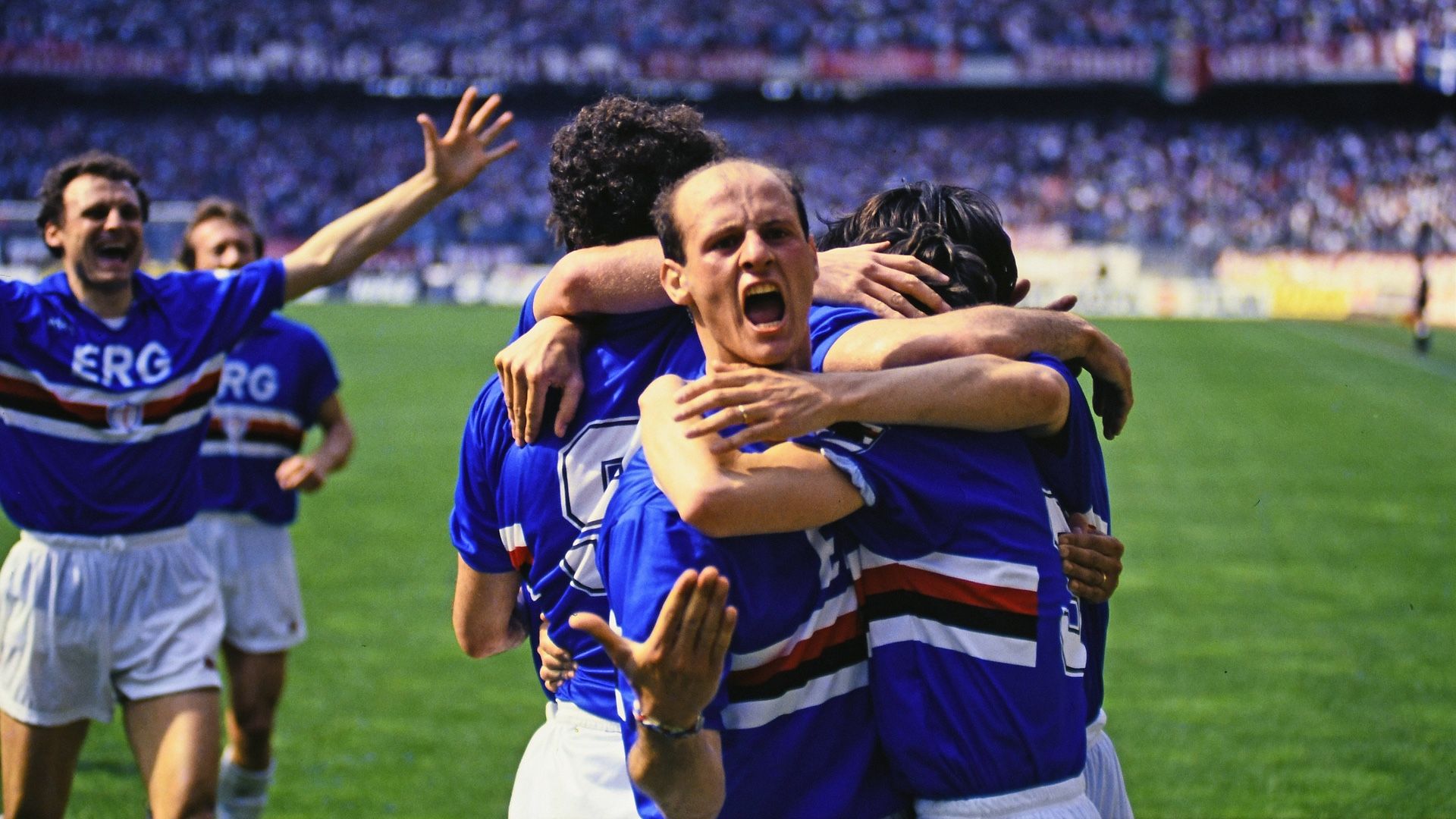 ONLY GERMANY Attilio Lombardo Sampdoria Genua 1990