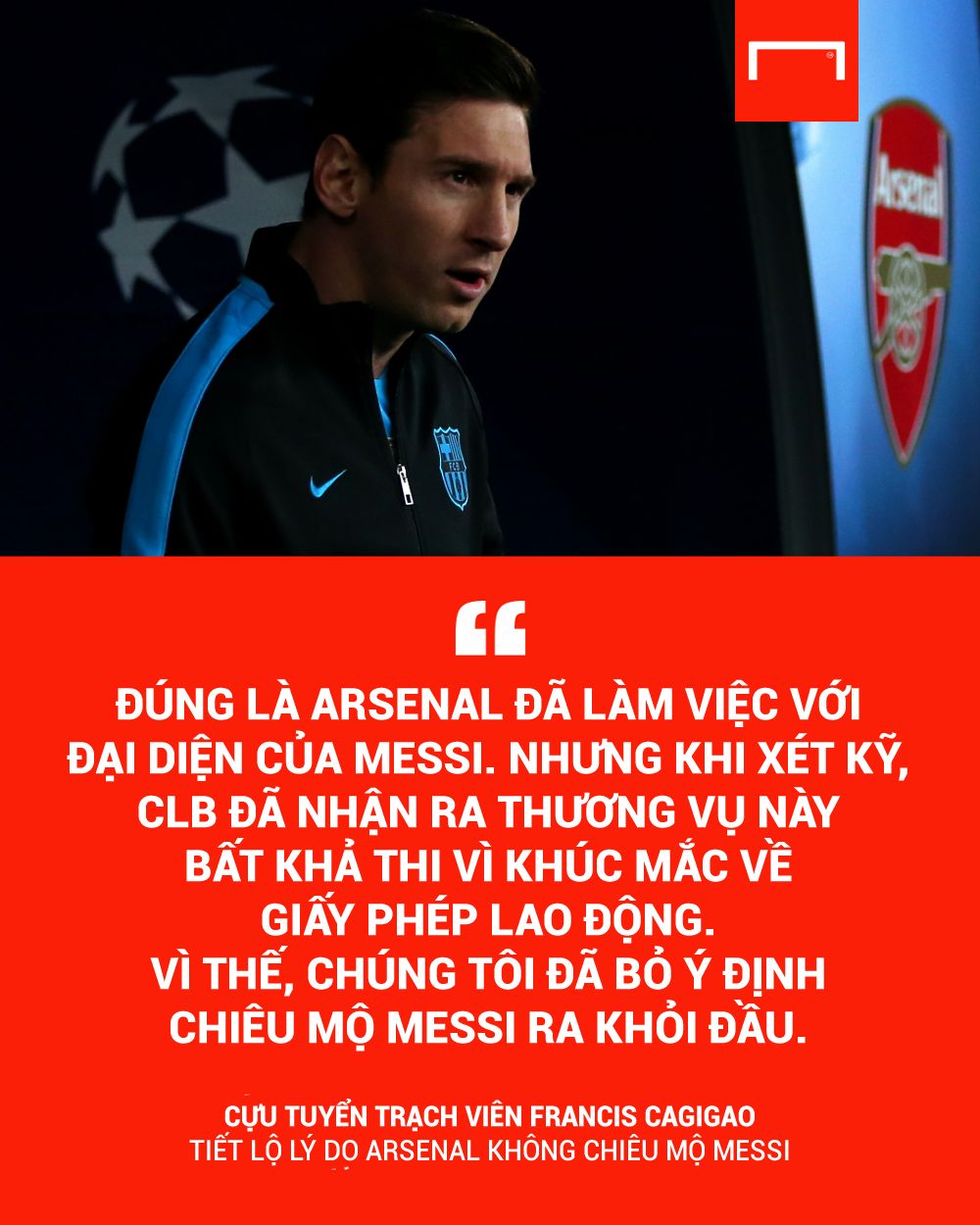 Francis Cagigao quote on Messi