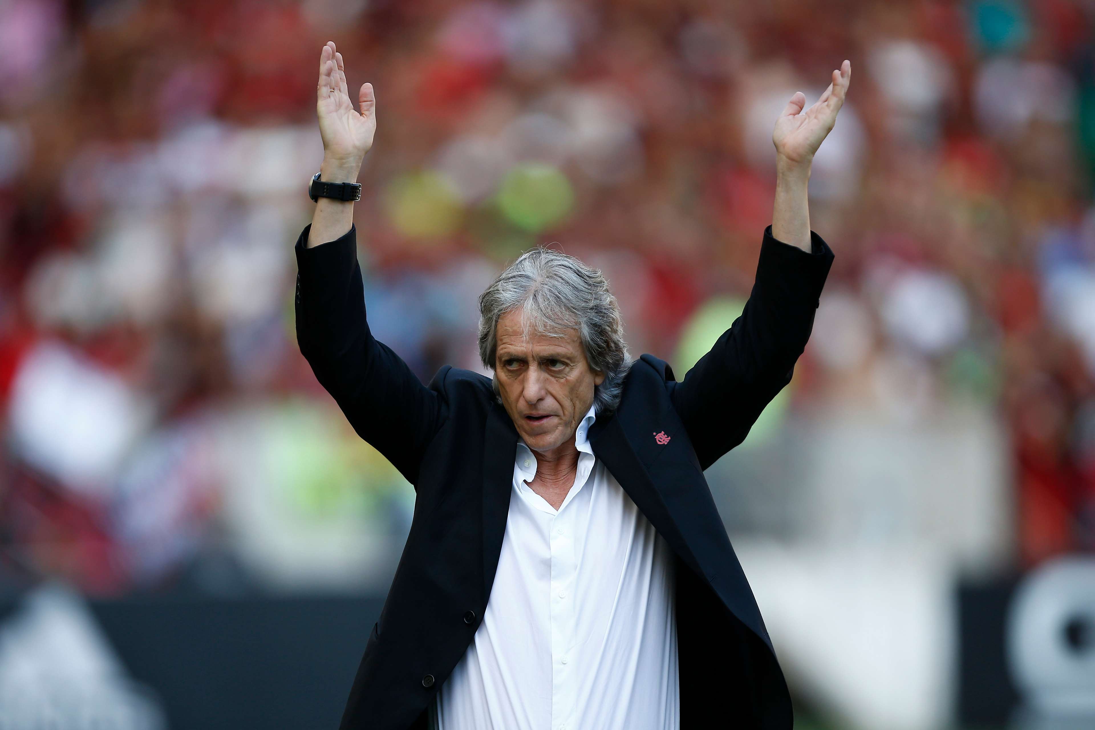 Jorge Jesus em Flamengo x Corinthians