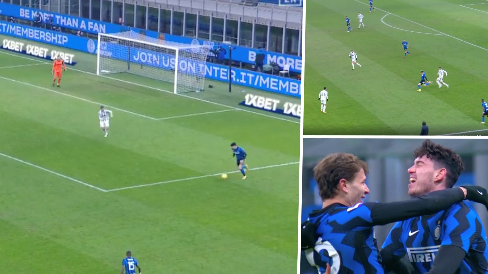 Inter Mailand Bastoni Barella Pass Juve