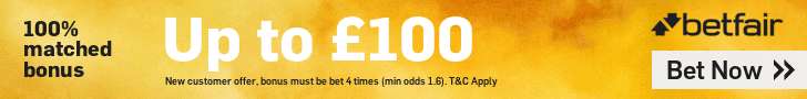 BETFAIR FOOTER £100 MATCHED