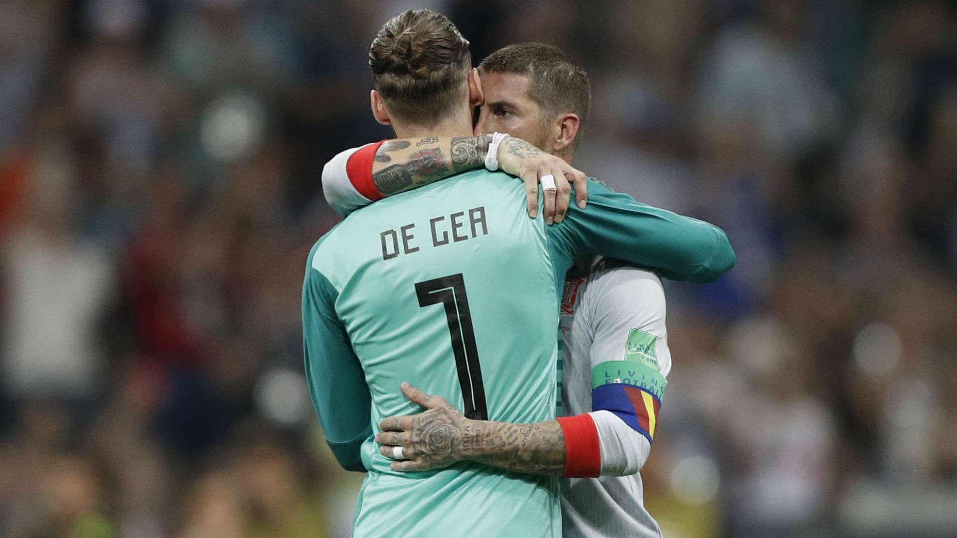 David de Gea Sergio Ramos Spain Portugal World Cup 2018